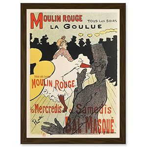 Artery8 Toulouse-Lautrec Dancer La Goulue Moulin Rouge Vintage French Advert Artwork Framed Wall Art Print A4 Artery8 Toulouse-Lautrec Dancer La Goulue Moulin Rouge Vintage French Advert Artwork Framed Wall Art Print A4