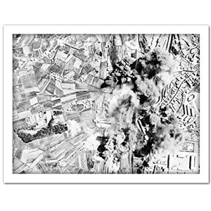 Fine Art Prints US War Office WWII Bombing Siena Railroads Italy 1944 Photo Artwork Framed Wall Art Print 18X24 Inch Fine Art Prints US War Office WWII Bombing Siena Railroads Italy 1944 Photo Artwork Framed Wall Art Print 18X24 Inch