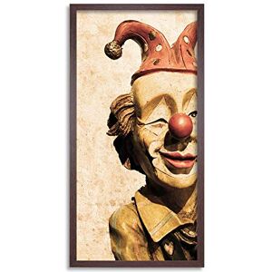Wee Blue Coo Vintage Circus Clown Doll Model Long Panel Framed Wall Art Print Wee Blue Coo Vintage Circus Clown Doll Model Long Panel Framed Wall Art Print