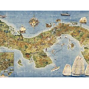 Artery8 Map Herman 1941 Panama Canal Pictorial Large Wall Art Poster Print Thick Paper 18X24 Inch Artery8 Map Herman 1941 Panama Canal Pictorial Large Wall Art Poster Print Thick Paper 18X24 Inch