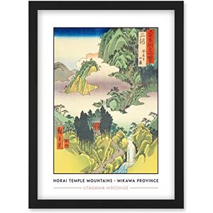 Wee Blue Coo Horai Temple Mountains Mikawa Province Utagawa Hiroshige Japanese Woodblock Classic Collection Artwork Framed Wall Art Print A4 Wee Blue Coo Horai Temple Mountains Mikawa Province Utagawa Hiroshige Japanese Woodblock Classic Collection Artwork Framed Wall Art Print A4