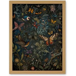 Artery8 William Morris Style Plants Birds and Butterflies Artwork Framed Wall Art Print 18X24 Inch Artery8 William Morris Style Plants Birds and Butterflies Artwork Framed Wall Art Print 18X24 Inch