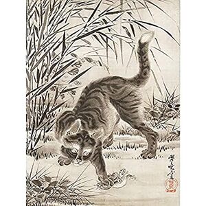 Fine Art Prints Kyosai Cat Catching Frog Japanese Painting Unframed Wall Art Print Poster Home Decor Premium Fine Art Prints Kyosai Cat Catching Frog Japanese Painting Unframed Wall Art Print Poster Home Decor Premium