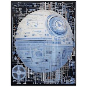 Artery8 Dark Side Engineering Death Star Schematic Blueprint Science Fiction Technology Design Large Wall Art Poster Print Thick Paper 18X24 Inch Artery8 Dark Side Engineering Death Star Schematic Blueprint Science Fiction Technology Design Large Wall Art Poster Print Thick Paper 18X24 Inch