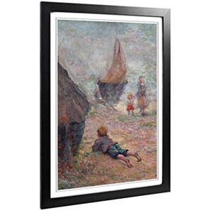 Big Box Art Framed Print of Claude Emile Schuffenecker One The Beach Design Wall Art Picture Home Decor for Kitchen, Living Room, Bedroom, Hallway, Black, A2 / 24.5x18 Inch / 62x45cm Big Box Art Framed Print of Claude Emile Schuffenecker One The Beach Design Wall Art Picture Home Decor for Kitchen, Living Room, Bedroom, Hallway, Black, A2 / 24.5x18 Inch / 62x45cm