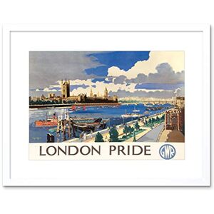Wee Blue Coo Travel London Pride Westminster Abbey Thames River Framed Wall Art Print Wee Blue Coo Travel London Pride Westminster Abbey Thames River Framed Wall Art Print