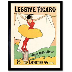 Wee Blue Coo Figaro Washing Powder Soap Paris France Art Print Framed Poster Wall Decor 12x16 inch Wee Blue Coo Figaro Washing Powder Soap Paris France Art Print Framed Poster Wall Decor 12x16 inch