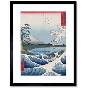 Wee Blue Coo Utagawa Hiroshige Sea Off Satta Artwork Framed Wall Art Print 12X16 Inch Wee Blue Coo Utagawa Hiroshige Sea Off Satta Artwork Framed Wall Art Print 12X16 Inch