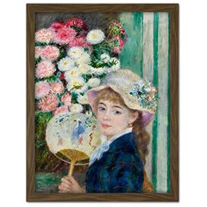 Artery8 Pierre Auguste Renoir Woman With A Fan C1879 Painting Artwork Framed Wall Art Print 18X24 Inch Artery8 Pierre Auguste Renoir Woman With A Fan C1879 Painting Artwork Framed Wall Art Print 18X24 Inch