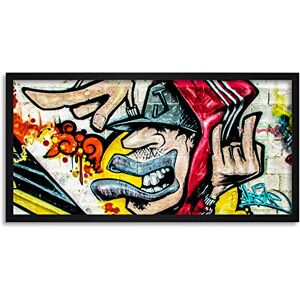 Wee Blue Coo Graffiti Cyprus Man Street Wall Long Panel Framed Wall Art Print Wee Blue Coo Graffiti Cyprus Man Street Wall Long Panel Framed Wall Art Print