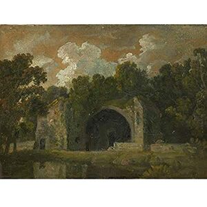 Artery8 Thomas Churchyard Ruins In Landscape Painting Art Print Canvas Premium Wall Decor Poster Mural Artery8 Thomas Churchyard Ruins In Landscape Painting Art Print Canvas Premium Wall Decor Poster Mural