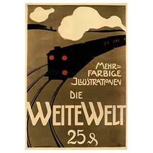 Wee Blue Coo Travel Train Steam Germany Vintage Advertising Retro Wall Wall Art Print Wee Blue Coo Travel Train Steam Germany Vintage Advertising Retro Wall Wall Art Print