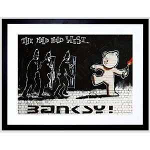 Wee Blue Coo Banksy Mild Mild West Graffiti Street Art Framed Wall Art Print Wee Blue Coo Banksy Mild Mild West Graffiti Street Art Framed Wall Art Print