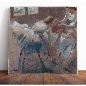Big Box Art Canvas Print Wall Art Edgar Degas Three Dancers Preparing Mounted & Stretched Box Frame Picture Home Decor for Kitchen, Living Room, Bedroom, Hallway, Multi-Colour, 14x14 Inch Big Box Art Canvas Print Wall Art Edgar Degas Three Dancers Preparing Mounted & Stretched Box Frame Picture Home Decor for Kitchen, Living Room, Bedroom, Hallway, Multi-Colour, 14x14 Inch