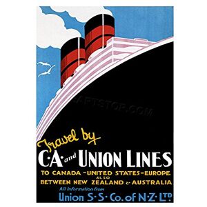 Wee Blue Coo Travel Ship Liner Union Lines New Zealand Vintage Advert Wall Art Print Wee Blue Coo Travel Ship Liner Union Lines New Zealand Vintage Advert Wall Art Print