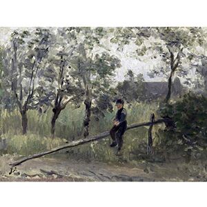 Artery8 Jozef Israels Country Boy On Pole Barrier Painting Premium Wall Art Canvas Print 18X24 Inch Artery8 Jozef Israels Country Boy On Pole Barrier Painting Premium Wall Art Canvas Print 18X24 Inch