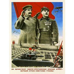Wee Blue Coo Political Soviet Union Stalin Military Red Army Parade Art Print Poster Wall Decor 12X16 Inch Wee Blue Coo Political Soviet Union Stalin Military Red Army Parade Art Print Poster Wall Decor 12X16 Inch