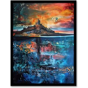 Artery8 Lindisfarne Castle Holy Island Sunset Abstract Living Room Artwork Framed Wall Art Print 18X24 Inch Artery8 Lindisfarne Castle Holy Island Sunset Abstract Living Room Artwork Framed Wall Art Print 18X24 Inch