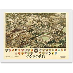 Wee Blue Coo Travel Train Oxford England British Railways Crest Coat Of Arms Heraldry UK Artwork Framed Wall Art Print A4 Wee Blue Coo Travel Train Oxford England British Railways Crest Coat Of Arms Heraldry UK Artwork Framed Wall Art Print A4