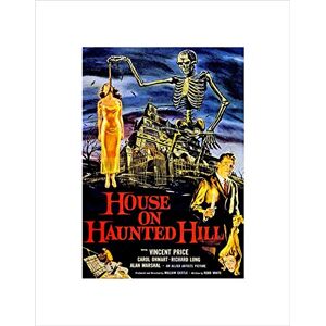 Wee Blue Coo MOVIE FILM HOUSE HAUNTED HILL VINCENT PRICE HORROR SKELETON ART PRINT B12X12150 Wee Blue Coo MOVIE FILM HOUSE HAUNTED HILL VINCENT PRICE HORROR SKELETON ART PRINT B12X12150
