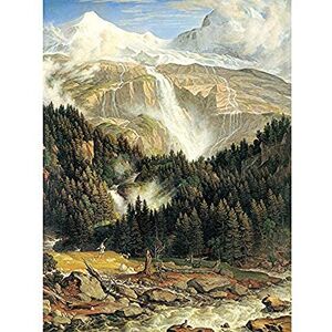 Fine Art Prints Koch Schmadribachfall Waterfall Switzerland Painting Unframed Wall Art Print Poster Home Decor Premium Fine Art Prints Koch Schmadribachfall Waterfall Switzerland Painting Unframed Wall Art Print Poster Home Decor Premium