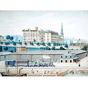 Artery8 DPC Hudson River Railroad Station Manhattan College Painting Unframed Wall Art Print Poster Home Decor Premium Artery8 DPC Hudson River Railroad Station Manhattan College Painting Unframed Wall Art Print Poster Home Decor Premium