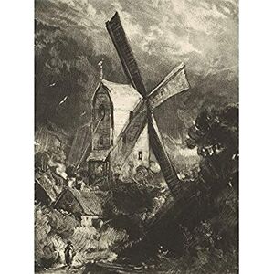 Artery8 David Lucas A Mill Near Brighton 1838 Painting Unframed Wall Art Print Poster Home Decor Premium Artery8 David Lucas A Mill Near Brighton 1838 Painting Unframed Wall Art Print Poster Home Decor Premium