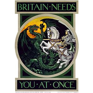 Fine Art Prints War WWI UK Britain Needs You Dragon Recruit Advert Unframed Wall Art Print Poster Home Decor Premium Fine Art Prints War WWI UK Britain Needs You Dragon Recruit Advert Unframed Wall Art Print Poster Home Decor Premium