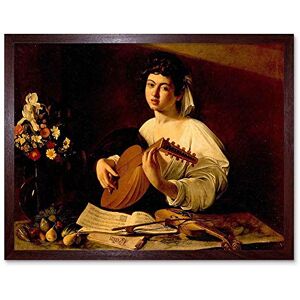 Wee Blue Coo Painting Portrait Study Caravaggio Lute Player Art Print Framed Poster Wall Decor 12X16 Inch Wee Blue Coo Painting Portrait Study Caravaggio Lute Player Art Print Framed Poster Wall Decor 12X16 Inch