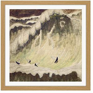 Fine Art Prints Ciurlionis Finale Final Wave Symbolist Painting Square Wooden Framed Wall Art Print Picture 16X16 Inch Fine Art Prints Ciurlionis Finale Final Wave Symbolist Painting Square Wooden Framed Wall Art Print Picture 16X16 Inch