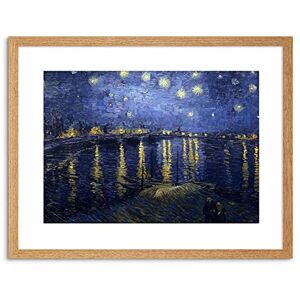 Wee Blue Coo Painting Van Gogh Starry Night Over Rhone Framed Wall Art Print Wee Blue Coo Painting Van Gogh Starry Night Over Rhone Framed Wall Art Print