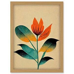 Doppelganger33 LTD Tiger Orange Flower Illustration Abstract Tropical Floral Artwork Framed Wall Art Print A4 Doppelganger33 LTD Tiger Orange Flower Illustration Abstract Tropical Floral Artwork Framed Wall Art Print A4