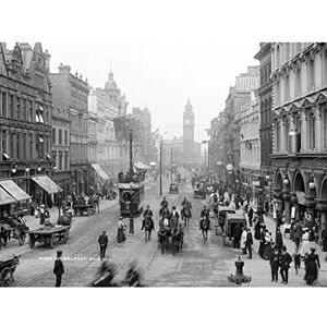 Artery8 High Street Belfast Northern Ireland 1906 Large Wall Art Poster Print Thick Paper 18X24 Inch Artery8 High Street Belfast Northern Ireland 1906 Large Wall Art Poster Print Thick Paper 18X24 Inch