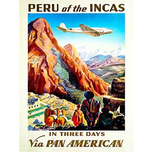 Wee Blue Coo TRAVEL TOURISM PERU SOUTH AMERICA PLANE MOUNTAIN INCA RUIN MACCHU PICCHU 30X40 CMS FINE ART PRINT ART POSTER BB9931 Wee Blue Coo TRAVEL TOURISM PERU SOUTH AMERICA PLANE MOUNTAIN INCA RUIN MACCHU PICCHU 30X40 CMS FINE ART PRINT ART POSTER BB9931