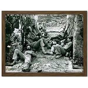 Artery8 War WWII USA Marines Sleeping Battle Naha 1945 Artwork Framed Wall Art Print 18X24 Inch Artery8 War WWII USA Marines Sleeping Battle Naha 1945 Artwork Framed Wall Art Print 18X24 Inch