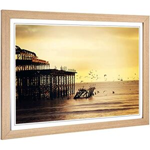 Big Box Art Framed Print of West Pier Brighton Seascape Design Wall Art Picture Home Decor for Kitchen, Living, Dining Room, Bedroom, Hallway, Office, Oak, A2 / 24.5x18 Inch / 62x45cm Big Box Art Framed Print of West Pier Brighton Seascape Design Wall Art Picture Home Decor for Kitchen, Living, Dining Room, Bedroom, Hallway, Office, Oak, A2 / 24.5x18 Inch / 62x45cm