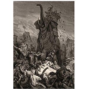 Wee Blue Coo Painting Dore Death Eleazer 1866 Old Master Wall Art Print Wee Blue Coo Painting Dore Death Eleazer 1866 Old Master Wall Art Print