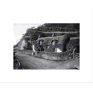 Wee Blue Coo Lee Devon Swiss Cottage England Vintage Old BW Wall Art Print Wee Blue Coo Lee Devon Swiss Cottage England Vintage Old BW Wall Art Print