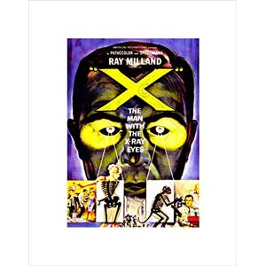 Wee Blue Coo Movie Film Man With Xray Eyes Sci Fi Thriller Horror Wall Art Print Wee Blue Coo Movie Film Man With Xray Eyes Sci Fi Thriller Horror Wall Art Print