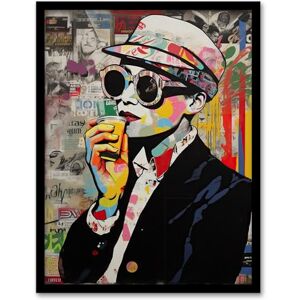 Artery8 London Underground Vintage Fashion Artwork Sunglasses Advert Collage Retro Meets Pop Art Vibrant Colourful Bold Modern Painting Artwork Framed Wall Art Print A4 Artery8 London Underground Vintage Fashion Artwork Sunglasses Advert Collage Retro Meets Pop Art Vibrant Colourful Bold Modern Painting Artwork Framed Wall Art Print A4