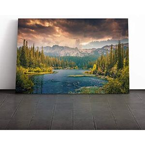 Big Box Art Canvas Print Wall Art Landscape Beautiful Mountain Scene Mounted & Stretched Box Frame Picture Home Decor for Kitchen, Living Room, Bedroom, Hallway, Multi-Colour, 20x14 Inch Big Box Art Canvas Print Wall Art Landscape Beautiful Mountain Scene Mounted & Stretched Box Frame Picture Home Decor for Kitchen, Living Room, Bedroom, Hallway, Multi-Colour, 20x14 Inch