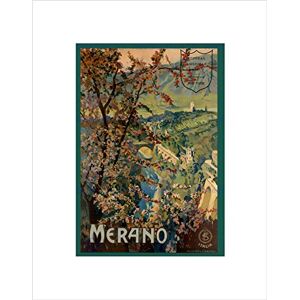 Wee Blue Coo Travel Merano Italy Alpine Spa Town Blossom Tree Valley Pasture Wall Art Print Wee Blue Coo Travel Merano Italy Alpine Spa Town Blossom Tree Valley Pasture Wall Art Print