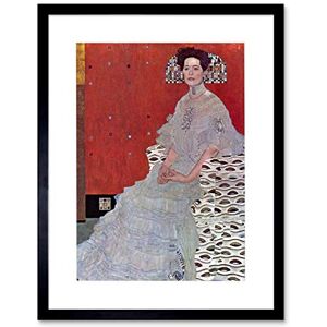 Wee Blue Coo Klimt Portrait Of Fritza Riedler 1906 Artwork Framed Wall Art Print 12X16 Inch Wee Blue Coo Klimt Portrait Of Fritza Riedler 1906 Artwork Framed Wall Art Print 12X16 Inch