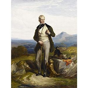 Artery8 Allan Sir Walter Scott Novelist Poet Dogs Portrait Large Wall Art Poster Print Thick Paper 18X24 Inch Artery8 Allan Sir Walter Scott Novelist Poet Dogs Portrait Large Wall Art Poster Print Thick Paper 18X24 Inch