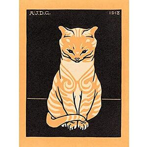 Wee Blue Coo Sitting Tabby Cat Julie De Graag Art Print Canvas Premium Wall Decor Poster Wee Blue Coo Sitting Tabby Cat Julie De Graag Art Print Canvas Premium Wall Decor Poster