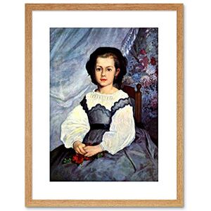 Wee Blue Coo PAINTING RENOIR PORTRAIT MLLE ROMAINE LANCAUX FRAMED PICTURE ART PRINT F97X9222 Wee Blue Coo PAINTING RENOIR PORTRAIT MLLE ROMAINE LANCAUX FRAMED PICTURE ART PRINT F97X9222
