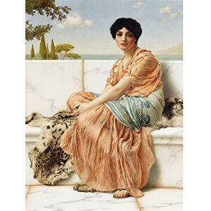 Fine Art Prints Godward Reverie Days Of Sappho Antiquity Painting Unframed Wall Art Print Poster Home Decor Premium Fine Art Prints Godward Reverie Days Of Sappho Antiquity Painting Unframed Wall Art Print Poster Home Decor Premium