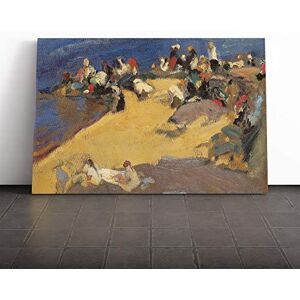 Big Box Art Canvas Print Wall Art Joaquin Sorolla Y Bastida at The Beach Mounted & Stretched Box Frame Picture Home Decor for Kitchen, Living Room, Bedroom, Hallway, Multi-Colour, 24x16 Inch Big Box Art Canvas Print Wall Art Joaquin Sorolla Y Bastida at The Beach Mounted & Stretched Box Frame Picture Home Decor for Kitchen, Living Room, Bedroom, Hallway, Multi-Colour, 24x16 Inch