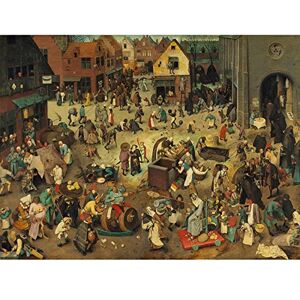 Artery8 Pieter Bruegel Fight Between Carnival Lent Painting Large XL Wall Art Canvas Print Artery8 Pieter Bruegel Fight Between Carnival Lent Painting Large XL Wall Art Canvas Print