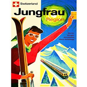 Wee Blue Coo TRAVEL TOURISM WINTER SPORT JUNGFRAU SWITZERLAND SKIING TRAIN POSTER ART 2573PY Wee Blue Coo TRAVEL TOURISM WINTER SPORT JUNGFRAU SWITZERLAND SKIING TRAIN POSTER ART 2573PY